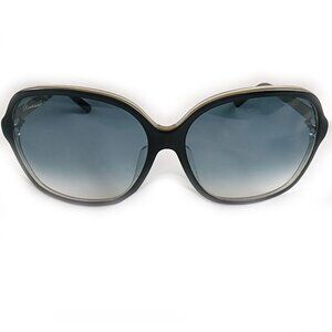 Gucci GG3687FS Big Square Sunglass Eyeglass Frames Black Gold 130mm